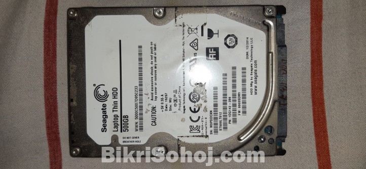 laptop hdd 500gb 100% health wd/seagate